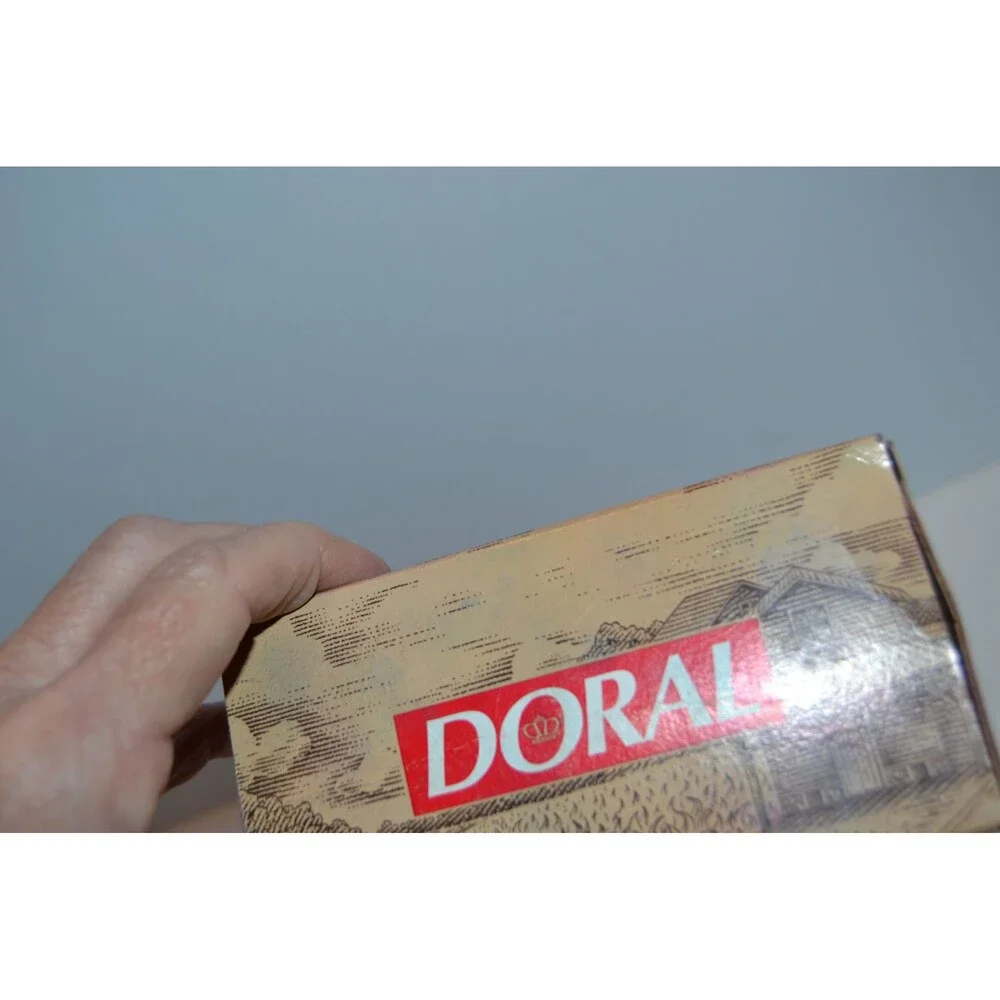 Vintage Tobaccoville Doral Tin and Match Book Collectible